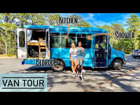 BUS TOUR | Impressive Shuttle Bus RV Camper Conversion