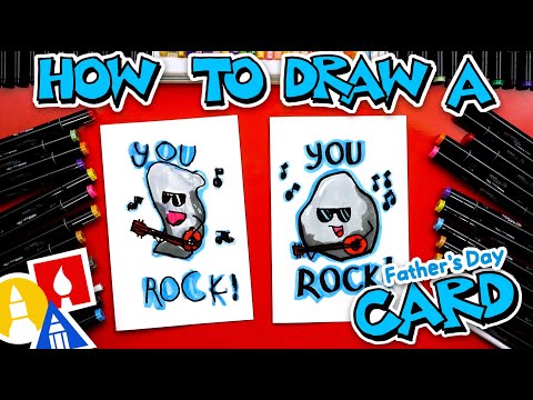 How To Make A Father's Day Card - You Rock!