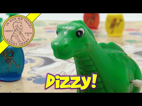Dizzy Dizzy Dinosaur Game #9100, 1987 Pressman Toys 