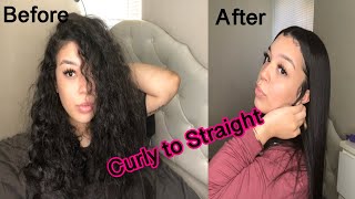 Curly to straight routine | My Way