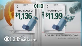 The same inhaler could be sold for $11.99 at one pharmacy and $1,136 at another