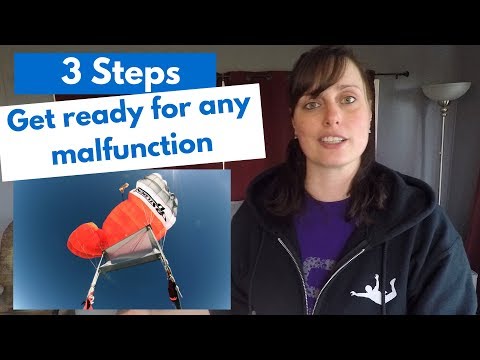 Skydiving safety - 3 steps to react to any malfunctions (The right way)