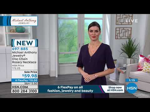 Michael Anthony Jewelry Sterling Silver Disc Chain Rosar...