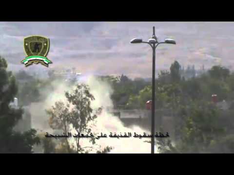 استهداف مقرات النظام على استراد دمشق الدولي في حرستا في ريف دمشق من قبل لواء فتح الشام