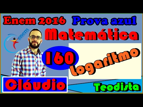 Enem 2016 - Matemática - azul  - questão 160 - 1ª aplic. (dificil)