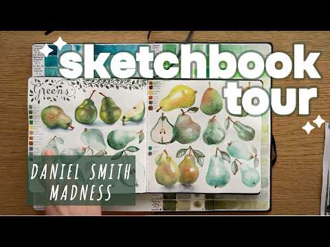 Realistic Beginner's Sketchbook Tour - Testing ALL the Daniel Smith Watercolours