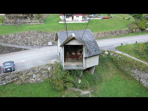 Luftseilbahn Spiringen - Eggenbergli Talfahrt 2021 - Cable Car Switzerland