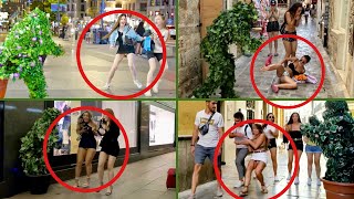 【スロー再生】美女絶叫！世界中の「ブッシュマン」ドッキリまとめ |  Bushman Scare Prank Compilation | Slow Motion HD |