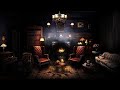 💀🕯 GRINDELWALD'S PARIS HOUSE AMBIENCE | Crackling Fireplace, Thunder Sounds | Fantastic Beasts ASMR