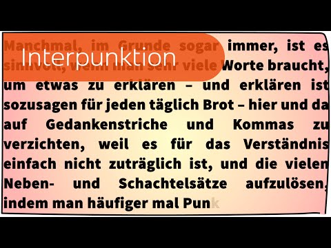 Interpunktion in 2 Minuten erklärt