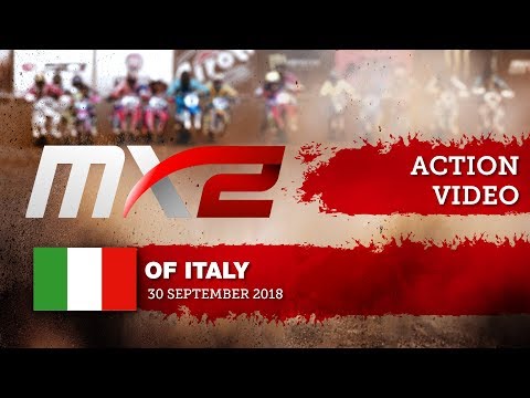 Hunter Lawrence vs Anthony Rodriguez Battle - MXGP of Italy 2018
