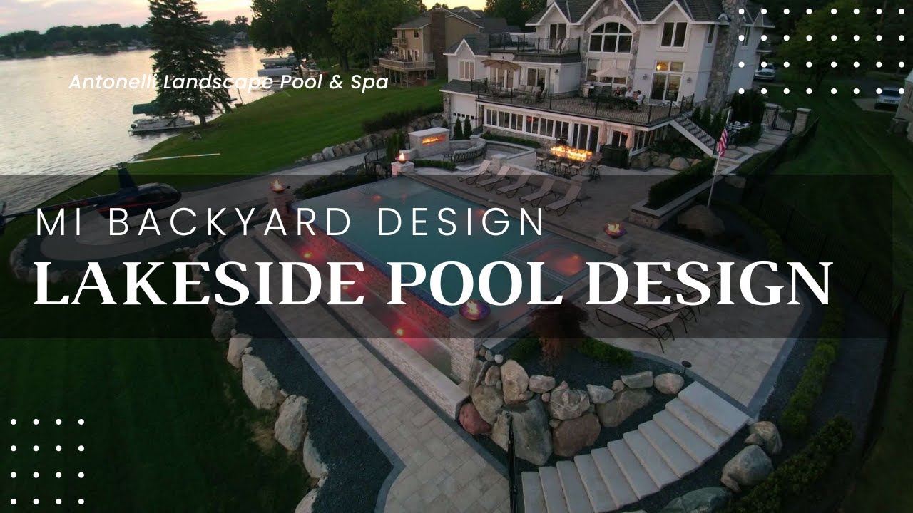 HELIPAD BACKYARD!? Incredible Lakeside Pool Construction W/ Helicopter Landing - The Helipool