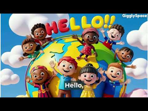 The Hello Song | Fun & Catchy Greeting Song for Kids! 🎶👋 #kids #songs #youtube #singalong