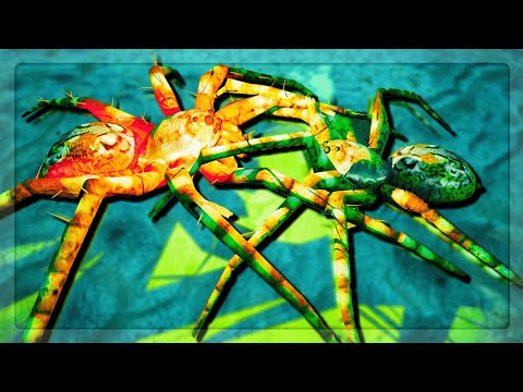 TITAN Beach Wolf Spider VS TINY Beach Wolf Spider in Empires Of The Undergrowth
