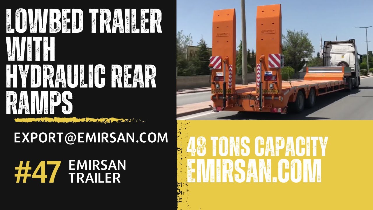 2 Axle Lowbed Semi Trailer