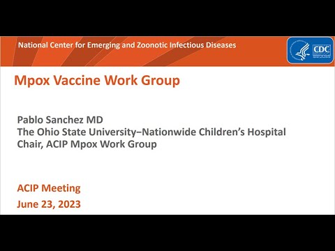 June 2023 ACIP Meeting - Mpox Vaccine
