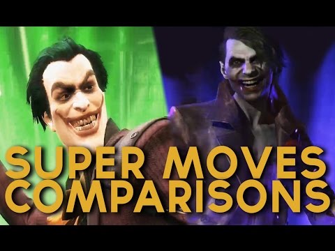 ALL Injustice Gods Among Us & Injustice 2 Super Moves (All Super Moves Comparison)