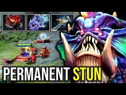 PERMANENT STUN..!! Carry Slardar Max Attack Speed Endless Stun 7.25 | Dota 2