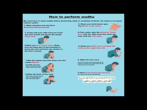 How to perform wudhu