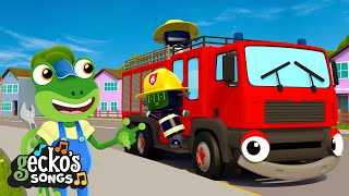 Hear the Fire Truck Song! 🚒 Sing Along with Fiona! | Gecko Songs 🎶 | Toddler Fun Learning
