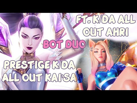 PRESTIGE K/DA ALL OUT Kai'Sa Gameplay! ft. K/DA ALL OUT Ahri (Bot Duo) - League of Legends