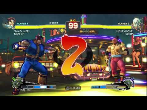 Double Perfects SSF4 - X (T.Hawk) vs Kremeyhater (El Fuerte)