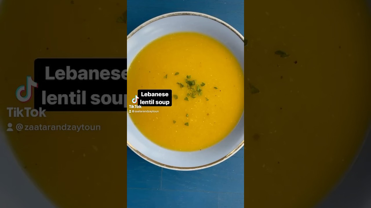 LEBANESE LENTIL SOUP _ SHORBET ADAS