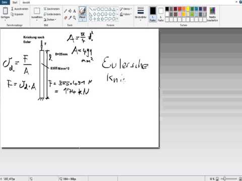Eulerfall1 Handrechnung