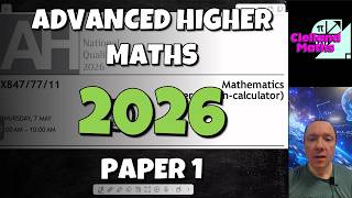 Advanced Higher 2026 Paper 1