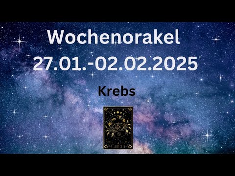 WOCHENORAKEL KREBS ♋️ 27.01.-02.02.2025| Frieden im Herzen, Licht im Außen!