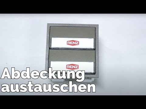 Renz Tastenmodul Abdeckung tauschen