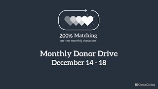 December 2020 Monthly Donor Drive