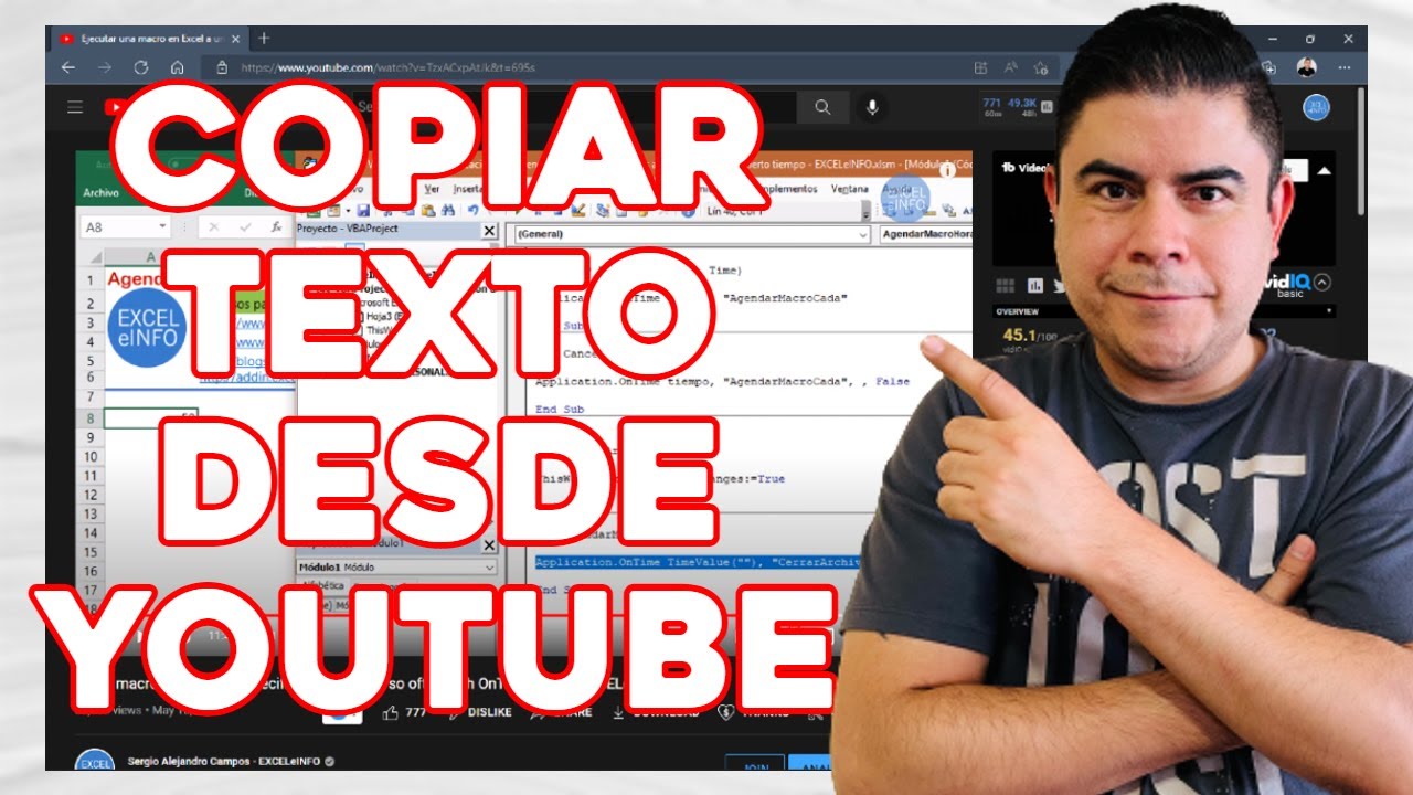 COPIAR TEXTO DESDE UN VIDEO DE YOUTUBE