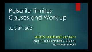 Diagnosis and Work-Up of Pulsatile Tinnitus