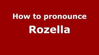 How to pronounce Rozella