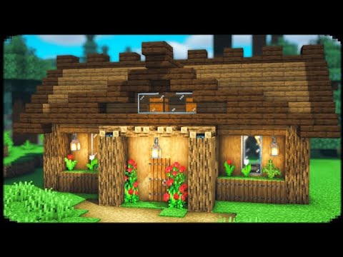 EPIC Minecraft SURVIVAL House Build 😱🔨 #gamers #cute
