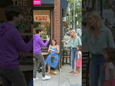 Kindness ❤️ Transforms a Coffee Spill Moment #kindness #coffee #shorts