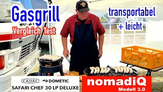 Test Cadac Safari Chef gegen Nomadiq BBQ Grill wer kann mehr ist besser alle Fakten
