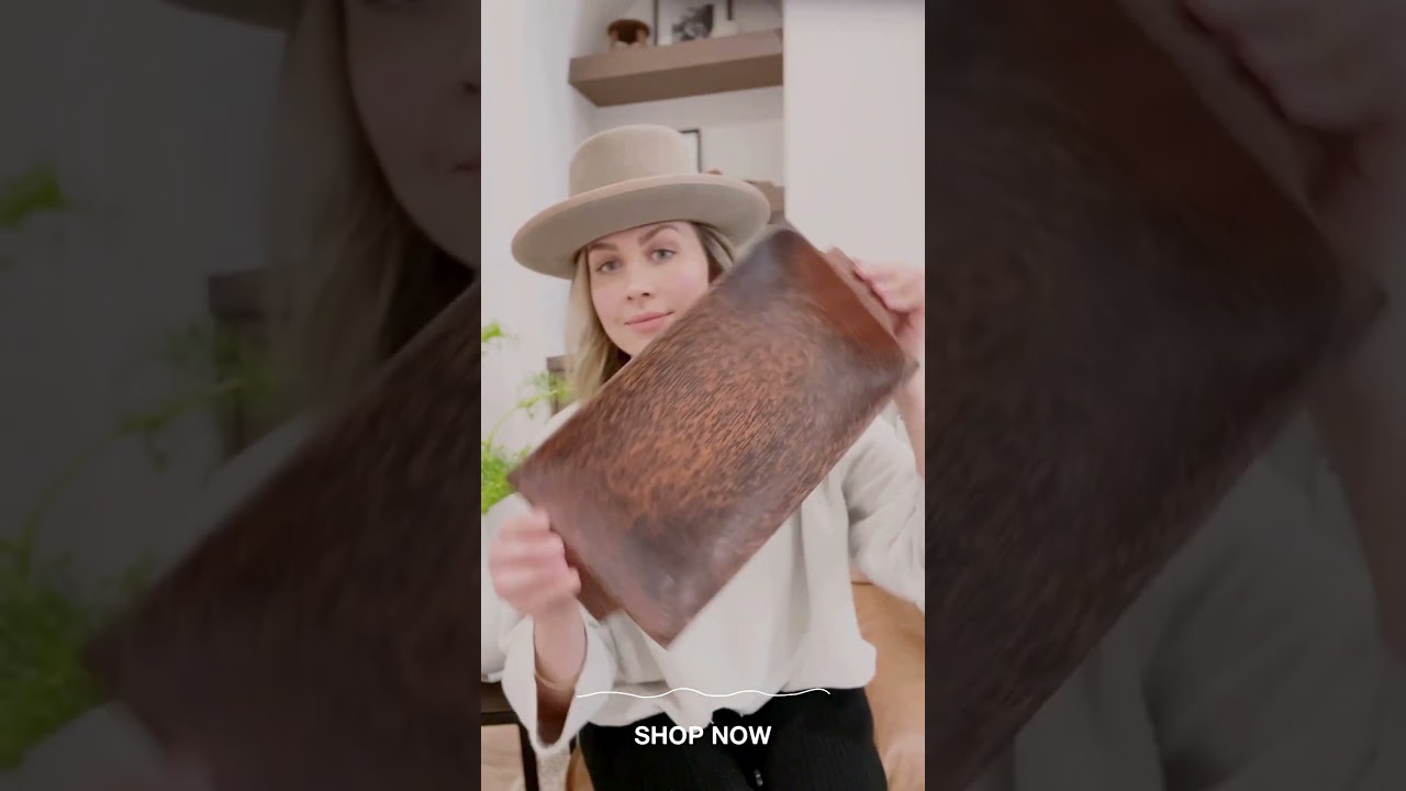 Our Palm Wood Rectangular Tray with Handles is a game-changer. 🌿