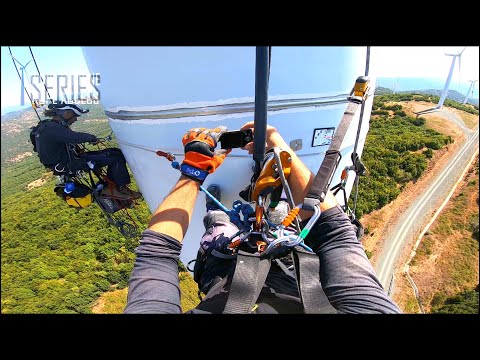 Wind Turbine Rope Access Series - Forty degrees hot hills
