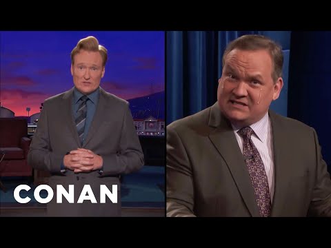 Andy Pretends To Care About Conan | CONAN on TBS
