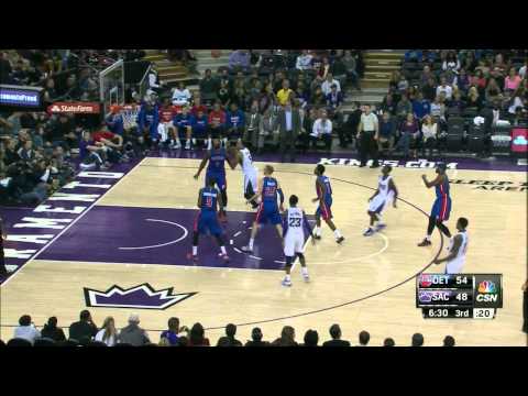 Ryan Hollins Highlights Pistons vs. Kings 12.13.2014 - 6 Points, 8 Rebounds