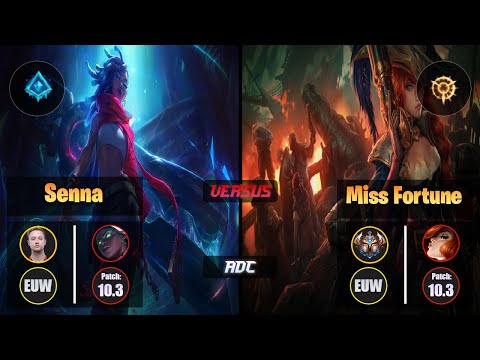 Rekkles SENNA (ADC) [Glacial Augment] VS MISS FORTUNE - Challenger EUW Patch 10.3