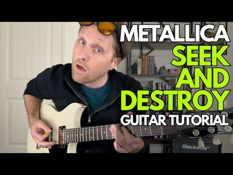 Seek and Destroy by Metallica Guitar Tutorial - Guitar Lessons with Stuart!