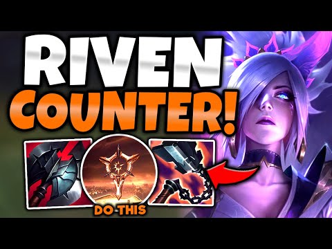 RIVEN HOW TO 100% COUNTER RANGED TOPLANERS! - S12 RIVEN TOP GAMEPLAY! (Season 12 Riven Guide)
