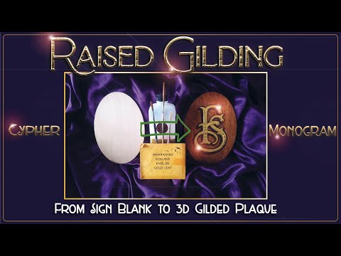 Raised Gilding Lesson. Signwriting. Sign Painting. Gilding. Gold Leaf. Kolner Instacoll. Cypher
