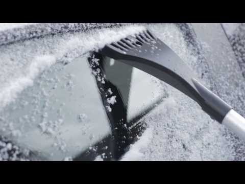Plastic Snow Brush for Car Window with EVA Handle Ice Scraper with