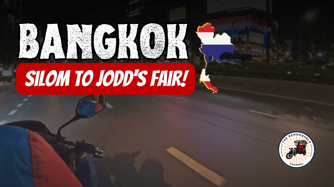 Night Ride Through Bangkok 🇹🇭: Embassies, Skyline &amp; Hidden Gems