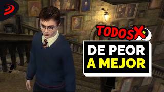 TODOS los JUEGOS de HARRY POTTER ordenados de PEOR a MEJOR