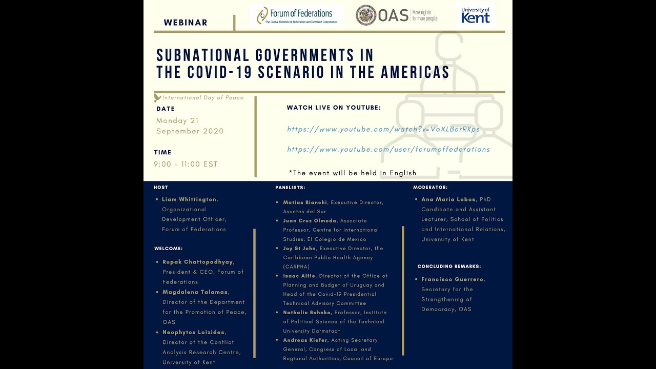 Webinar: Subnational Governments in the COVID-19 Scenario in the Americas FULL